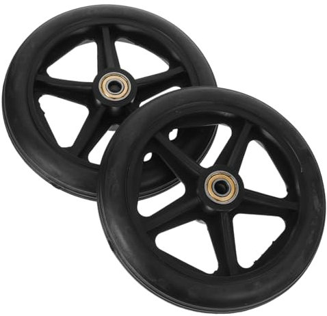 OSALADI 2pièces Roues Avant De Remplacement Et Accessoires De Mobilité Pour Personnes Âgées Stable Et Anti-dérapant Lot