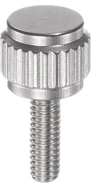 Lot de 10 vis de verrouillage M2 x 8 - Rondes - Tête plate - Vis moletée