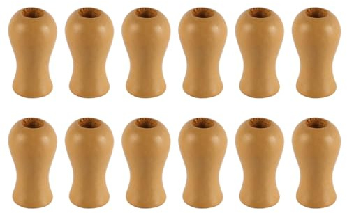 Laroal 12 Tiradores de cordón para persianas, Extremos de cordón, Accesorios para Cortinas, borlas de cordón de Madera, adecuados para persianas de Madera, Cortinas de Madera