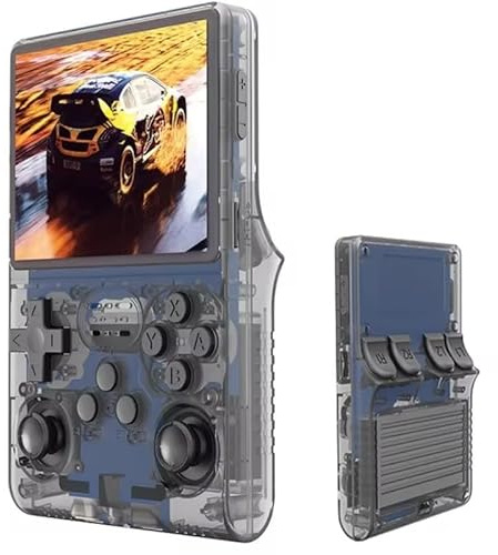 Console de Jeu Portable R40S Pro avec 30000+ Jeux Classiques HD, écran IPS de 3,5 Pouces, 45+ émulateurs, Batterie 3800 mAh, Console vidéo rétro Portable 256 Go, Noir (Noir)