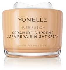 YONELLE Nacht Gesichtscreme Damen - Ultra-Reparatur Gesichtspflege mit Hyaluron - Feuchtigkeitscreme Gesicht - Anti Falten Creme für reife Haut - Nachtcreme mit Ceramiden - 55ml