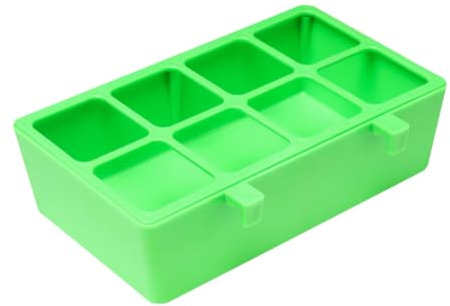 SHINEOFI Bol Mangeoire pour Oiseaux Plastique Capacité Importante Anti-gaspillage Distributeur Nourriture Cage pour Perroquets et Jeunes Oiseaux Facile à Installer et Nettoyer Accessoire