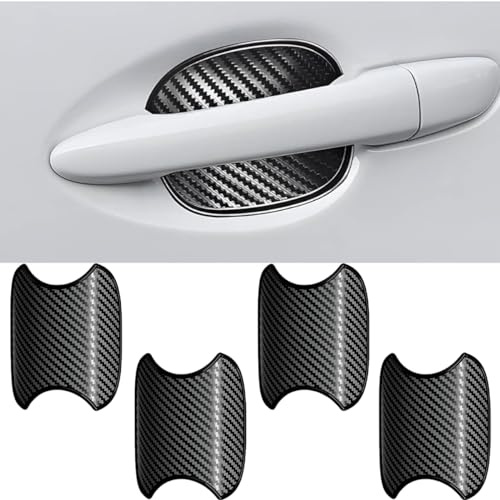 MEDZUK Lot de 4 films de protection pour poignée de portière - Compatible avec Renault Megane 3 2008-2016 - Film de protection de peinture anti-rayures - Protection contre les rayures pour les cavités