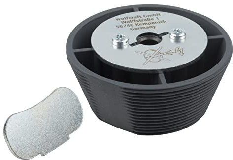 wolfcraft Guida allargafori per seghe a tazza, Ø 54–70 mm I 5952000 I Guida per seghe a tazza per l'allargamento centrato di fori esistenti