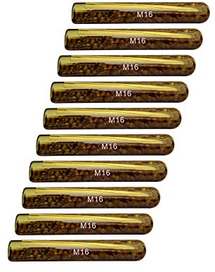10 cartucce di ancoraggio composite M16 per trapano, Ø 18 mm, in resina sintetica, cartuccia di vetro, tasselli chimici