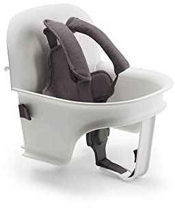 Bugaboo Giraffe Pack Bebé para Trona Bugaboo Giraffe, para Bebés de 6 a 36 Meses, Asiento y Arnés de Seguridad de 5 puntos, Ajustable con una Mano, Hecho con Plástico Biológico, Blanco