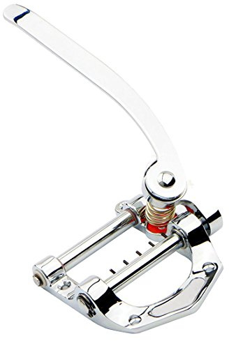 Koawensa gitarr vibrato bakstycke Tremolo platt topp kropp Tremolo enhet vibrato bro för tele, SG, LP, ETC elgitarrer (silver)