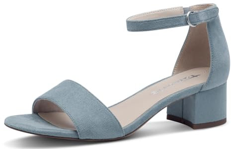 Tamaris Sandalette Damen Vegan Elegant blau,EU 41