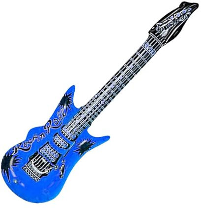 Aufblasbare Gitarren für Kinder,Gitarrenballon - Aufblasbare Luftgitarre,Aufblasbares Gitarrenspielzeug für Partys, Blow Rock Gitarre, Partydekorationen, Foto-Requisiten für Geburtstagsfeier,