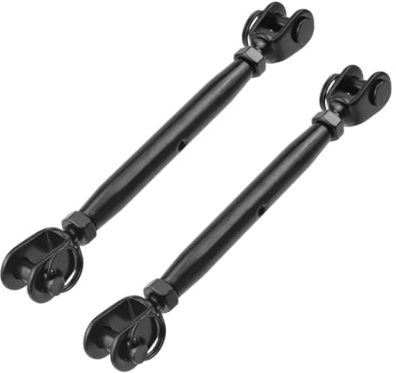 Antrader Stainless Steel Turnbuckle M8,Turnbuckle Wire Tensioner Kit,2Pcs