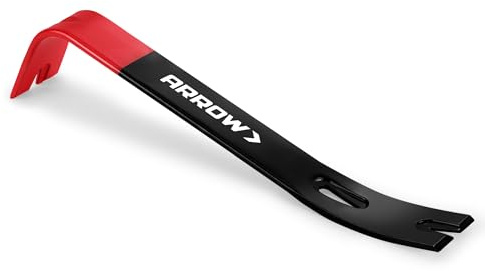 ARROW 12 Pry Bar & Nail Puller Heavy-Duty Carbon Steel, Flat Bar Crowbar with Rust-Resistant Forged Design - Multi-Purpose Tool for Prying, Lifting, Scraping