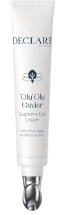 Declaré OluOlu Caviar Supreme Eye Cream 15 ml – Pflegende Augencreme für trockene Haut – Mit Moai Caviar, Safran Extrakt & Hyaluronsäure – Für ein zartes Hautgefühl rund um die Augen