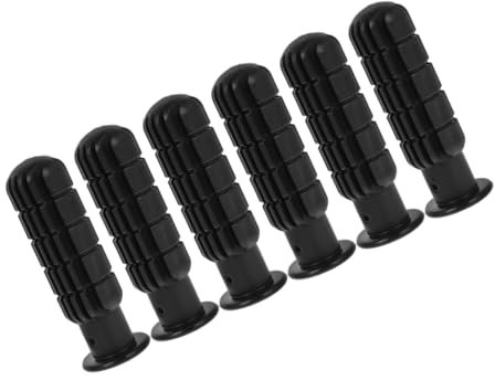 Milisten Ergonomische 8mm Tischfußballgriffe Ersatzgriffe Für Tischfußballtische Spiele Schwarz 6 Stück