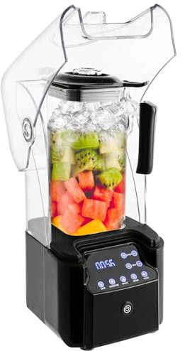 Smoothies Mixer 2200 ml, frullatore industriale a prova di perdite, 2200 W, in acciaio inox, frullatore portatile da cucina, per frullati e frappè, a basso rumore