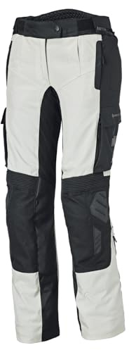Held Carese 3 Base Motorradhose Herren - Gore-Tex, 100% wasserdicht, winddicht, atmungsaktiv - Cordura RipStop 500D - Level 2, D3O Protektorenhose - EN 17092 zertifiziert - Grau-Schw - Größen L