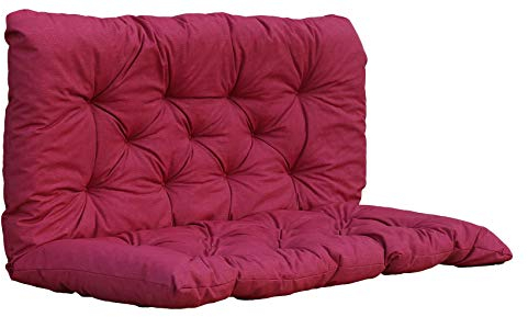Ambientehome Set mit 1 Sitzkissen - 120 x 98 x 8 cm - Rot
