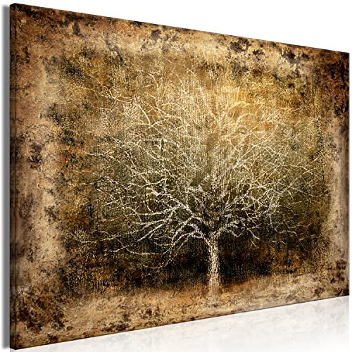murando - Akustikbild Baum Bilder Akustikschaum Hochleistungsschallabsorber Schallschutz Leinwand 1 tlg Wandbild Raumakustik Schalldämmung Abstrakt Natur Textur a-A-10014-b-a