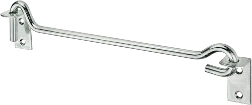 Connex DYB2000473 - Gancho para tormenta (10 x 225 mm, con placa galvanizada/gancho universal/montaje para garaje/taller/fijación para colgar)