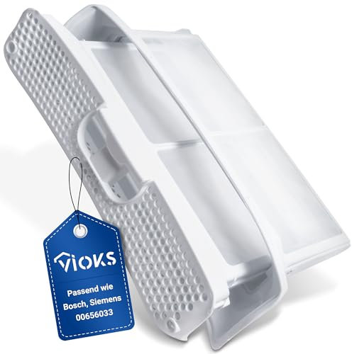 VIOKS Filtre à peluches de rechange pour filtre à peluches Siеmens Nеff Bosch 00656033 656033 - Blanc - Filtre à peluches pour sèche-linge IQ300 IQ390 IQ500 IQ700 IQ790 IQ800 IQ8900 Couleur : noir