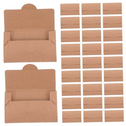 EXHUMKY 50pezzi Buste Kraft Per Chiavi Di Hotel e Carte Di Credito Protezione Magnetica Per Ristoranti e Spa Design Resistente e Versatile