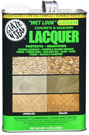 Glaze 'N Seal Wet Look Green Lacquer Sealer, 1 Gallon (113)