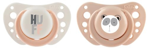 Chicco PhysioForma Succhietto Air Rosa, Ciuccio 2-6 Mesi, Tettarella in Silicone, Anatomico E Funzionale, Supporta la Respirazione Fisiologica, Rosa, 2 Pezz