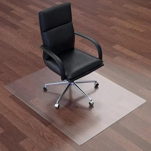 Tappeto Protettivo per Ufficio in PVC Trasparente – 100X120 CM – Salvapavimento Resistente da 1,5 mm – Antiscivolo e Facile da Pulire – Protezione per Parquet e Pavimenti Duri – Tappetino per Sedia