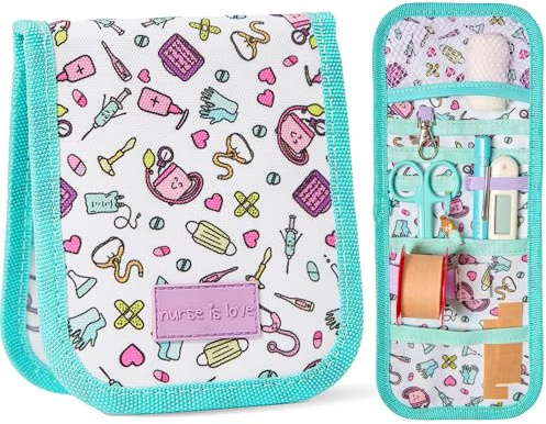 Nurse is Love Salva Bolsillos Enfermeria | Organizador de Bolsillo Enfermeria | Enfermera Accesorios, Regalos Enfermera Original, Multiples Diseños Ajustan a Tijeras