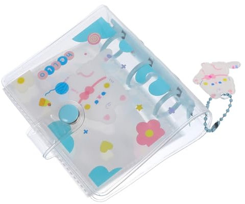 Alipis libretto a fogli mobili mini album di fototessera porta carte fotografiche kpop scrapbooking album fotografici raccoglitori adesivo per unghie piccolo album fotografico portafoto