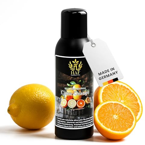 HAF Concentrado para sauna Citro Orange 100 ml | Aroma para sauna con aceites esenciales naturales | Infusión de sauna sin aditivos artificiales | Aceite de sauna para un aroma intenso y duradero
