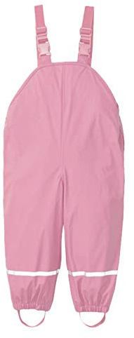 Kids Rain Trousers Waterproof Boys Dungarees Reflective Strips Adjustable Braces Girls Lightweight Overalls Mud Jumpsuit Windproof Toddler Rain Pants Plain Breathable Spring (4-B, 6-8 Years)