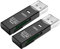 2 PCS USB3.0 SD-Kartenleser, Hohe Übertragungsgeschwindigkeit bis zu 5 Gbps, kompatibel mit SD/Micro SD-Karten, USB-Kartenlesegerät, tragbar und langlebig, Schwarz