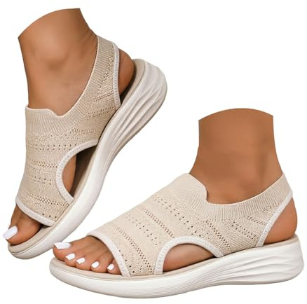 Sandalias ortopédicas para mujer, sandalias ortopédicas cómodas, sandalias planas para pies descalzos, zapatos deportivos al aire libre para mujer con tacón, sandalias de trekking al aire libre