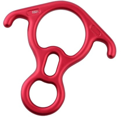 Oxxggkao Figuras multiusos de 8 descensos para montañismo y rescate de cuerda, mejora la estabilidad, fácil de usar, ocho anillos de descenso