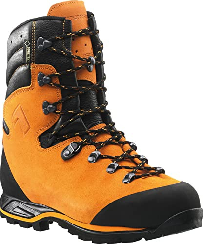HAIX Protector Prime Orange Safety Boots - Waterproof Boots for Electrical Hazard Environments with Anti-Slip Outsole & Cut Protection - Medium - 8.5