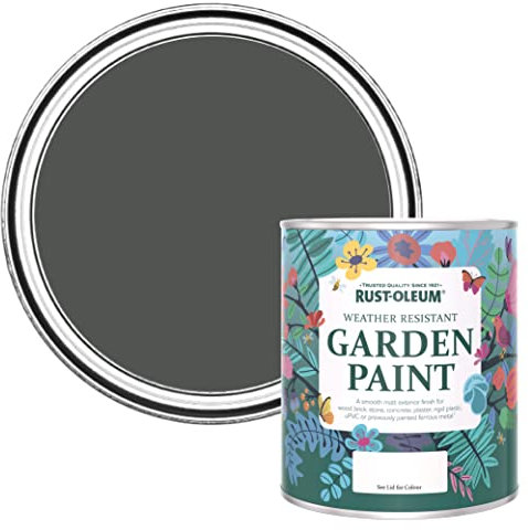 Rust-Oleum Chalky Garden Furniture Paint Graphite 750ml
