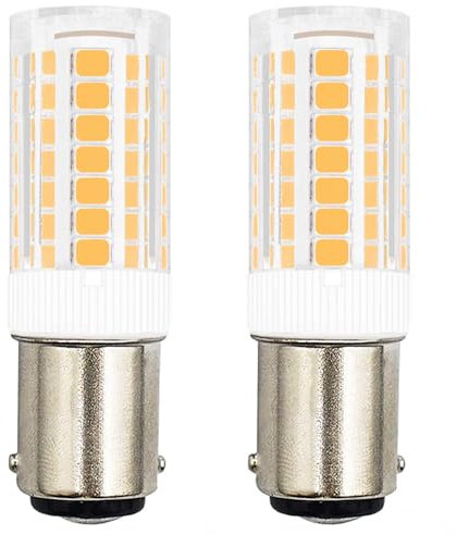 TRIJZHOU LED B15d Lampadine 3W Sostituisce 40W Alogene Lampadine da luce bianca calda 230V 3000K Confezione da 2
