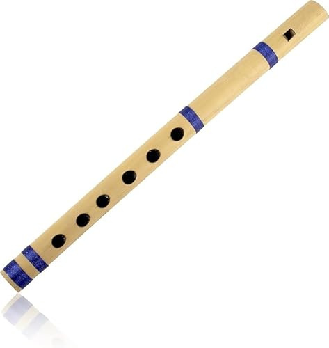 Unique Birthday Gift Ideas Authentic Indian Wooden Bamboo Flute in 'D' Key Fipple Woodwind Musical Instrument Recorder Traditional Bansuri Hand Crafted Novelty Gifts Men Women 28 cms