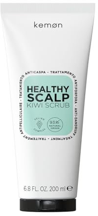 Kemon - Healthy Scalp Kiwi Scrub, Trattamento Antiforfora, A Base Di Semi Di Kiwi, Rimuove Le Impurità, Dona Sensazione Di Freschezza, 200 ml