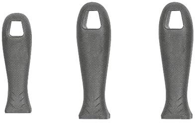 Mango de lima de plástico negro, resistente y ergonómico, ideal para trabajos de limado y acabado en madera y metal.