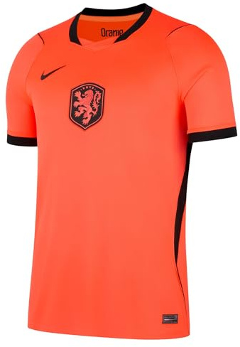 Nike Paesi Bassi Uomo M – Netherlands National Team Maglia da Calcio – WM 2026 Euro Fan Jersey NK Dri-Fit Stadium Home Shirt, Hyper Crimson/Black