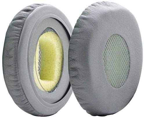 Ersatz Ohrpolster für Bose Soundlink On-Ear 2 (OE2) / On-Ear2i (OE2i) SoundTrue On-Ear 2 / On-Ear2i Kopfhörer von MMOBIEL - Protein PU Kopfhörer Ohrpolster – Ersatzpolster - Grau