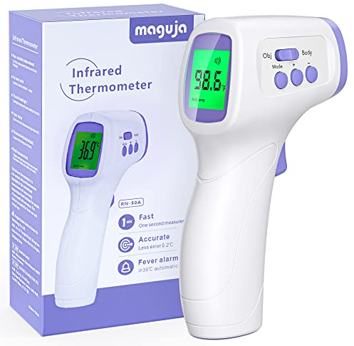 Thermometer for Adults and Kids Forehead Thermometer for Kids Digital Touchless Thermometer Infrared Forehead Thermometer with 3 in 1 LCD Display Fever Alarm and Memory Function