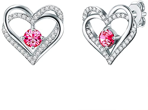 Rafaela Donata Damen Ohrringe aus 925/- Sterling Silber mit verziert mit Kristallen