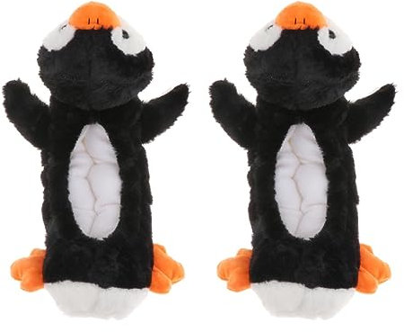 Baoblaze 1 Paar Schlittschuh Kufenhüllen, Hockey Schlittschuhe Kufenschutz, Ice Skate Blade Covers Cute, Plush Ice Skate Blade Covers, Kufenstrump Kufenschoner für Kinder Erwachsene, Pinguin