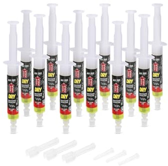 1000 Miglia BKR 3101 Lubricante Cadena Bicicletas DRY - 144 ml (12 x12 ml), Condiciones de terreno Seco y Polvoriento, Jeringa con aplicadores Drop y Huggie System, fórmula fluorescente y perfumada