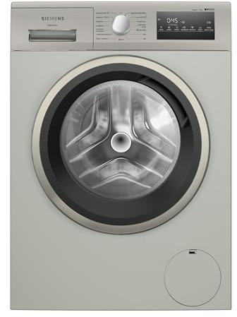 Siemens - Lavadora de carga frontal iQ300, 9 kg, 1400 r.p.m, smartFinish, Programa outdoor, Motor iQdrive, Acero mate antihuellas, WM14N29XEP