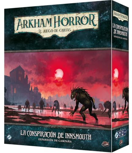 Fantasy Flight Games | Arkahm Horror LCG: La conspiración de Innsmouth | Expansión de Campaña | Juego de Cartas | A Partir de 14 Años | De 1 a 4 Jugadores | 30-120 Minutos por Partida | Español