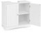LIFEZEAL Waschbeckenunterschrank weiß, Badschrank Badunterschrank mit 2 Türen, U-Schnitt, Badezimmerunterschrank Waschbecken Unterschrank 60 x 30 x 60 cm (Stil 3)