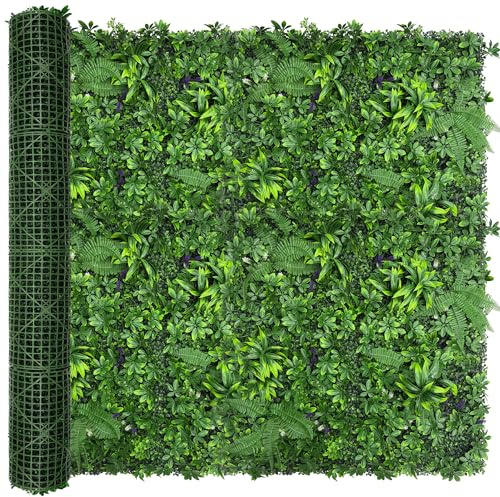 DOPGIB Artificial Green Boxwood Grass Wall Roll: 72x144 (72SQFT) UV Protected Ivy Privacy Hedge Fence Screen for Chain Link Fences Panrl Indoor,Outdoor Patio Balcony & Garden
